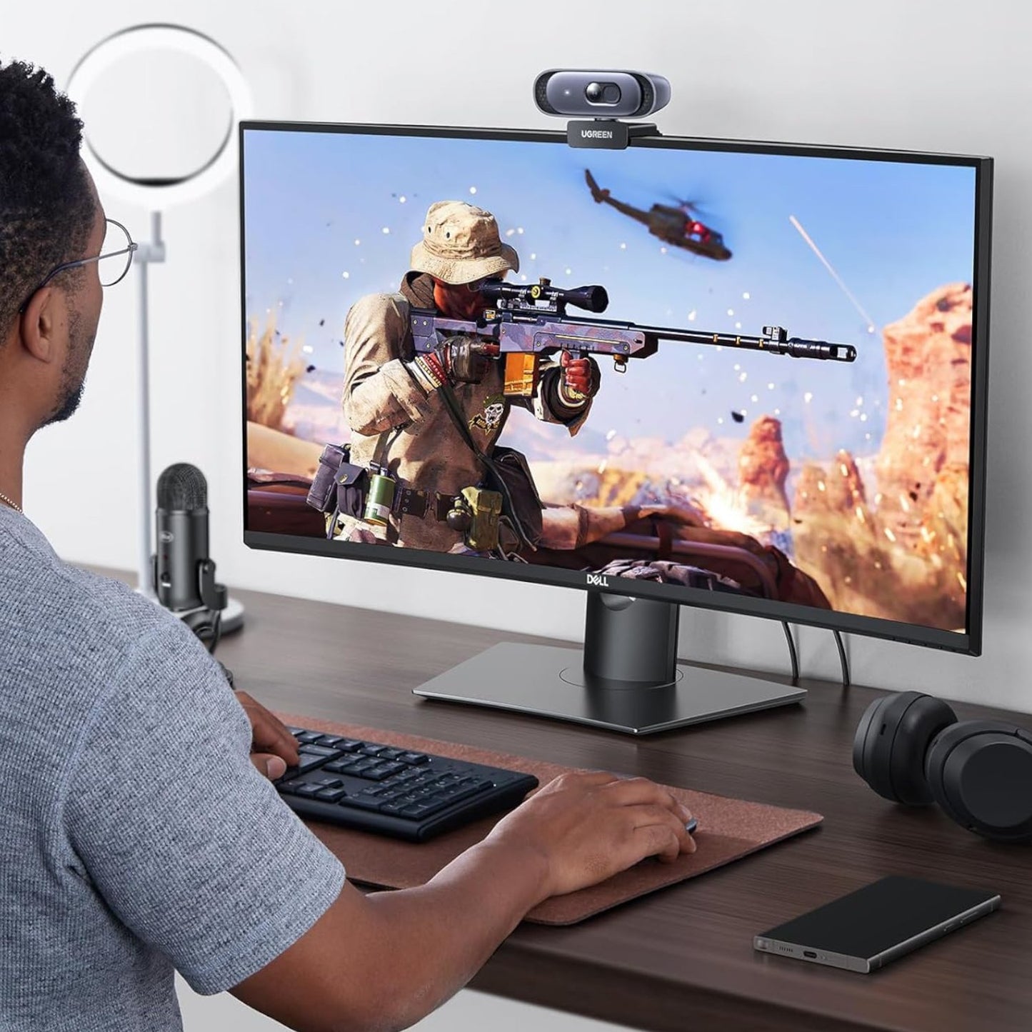 UGreen CM778 2K 30FPS Web Camera - Black-2