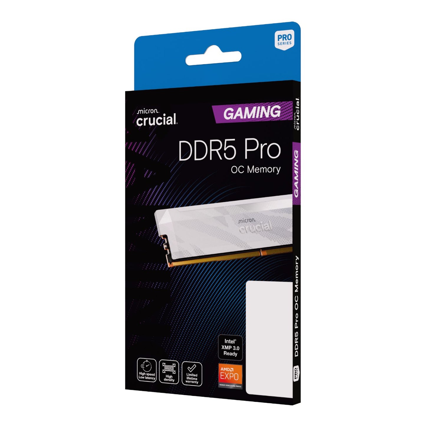 Crucial Pro 16GB 6400Mhz DDR5 Desktop OC Gaming Memory - White-5