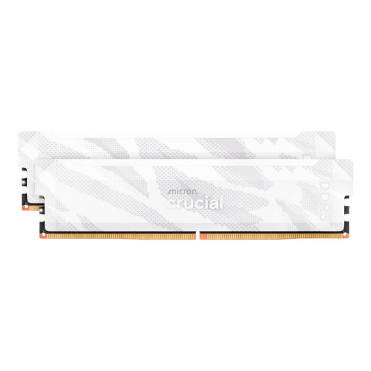 Crucial Pro Overclocking DDR5-6400 32GB Desktop Gaming Memory Kit (16GB x 2) – White-0