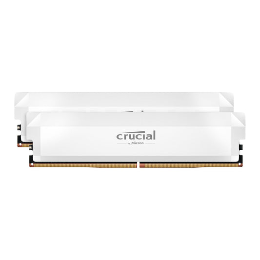 Crucial Pro DDR5-6400 64GB Overclocking Memory Kit - White-0