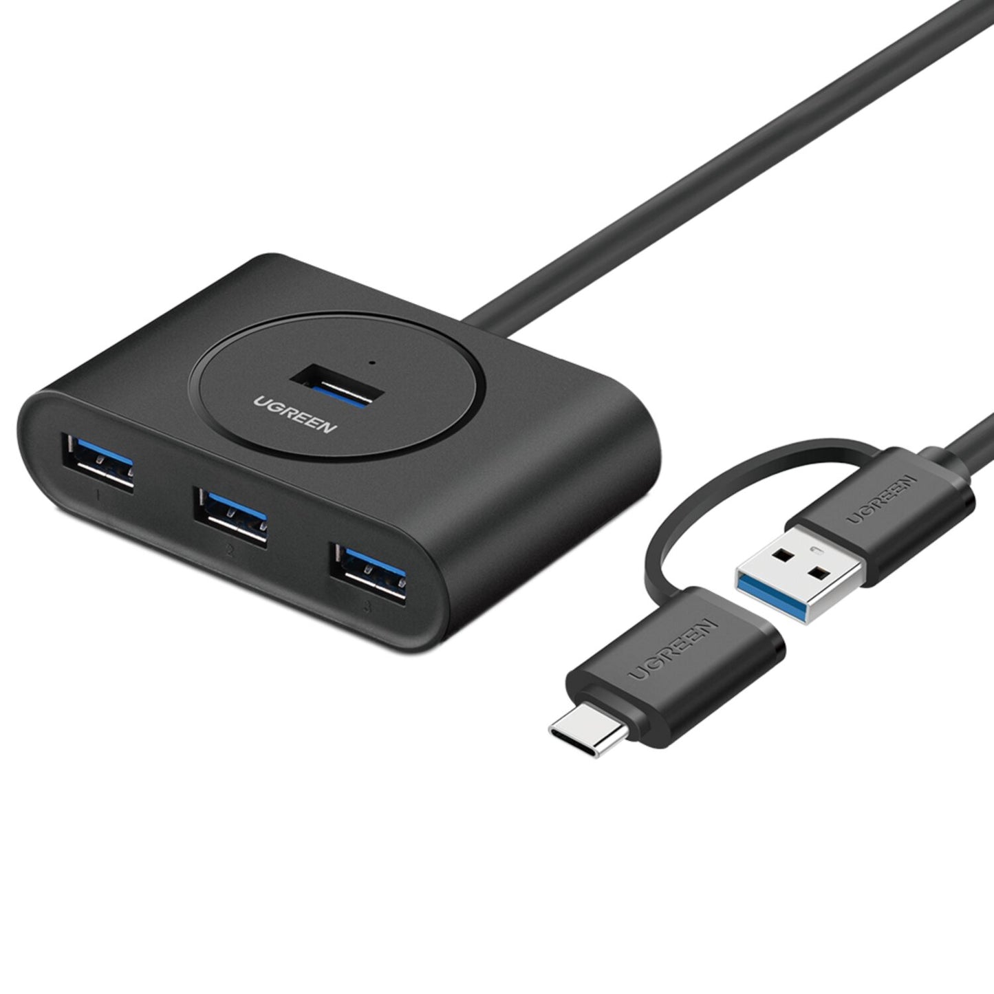 UGREEN 4-Port USB 3.0 Hub with Micro USB | 5Gbps Data Transfer - 1m-0