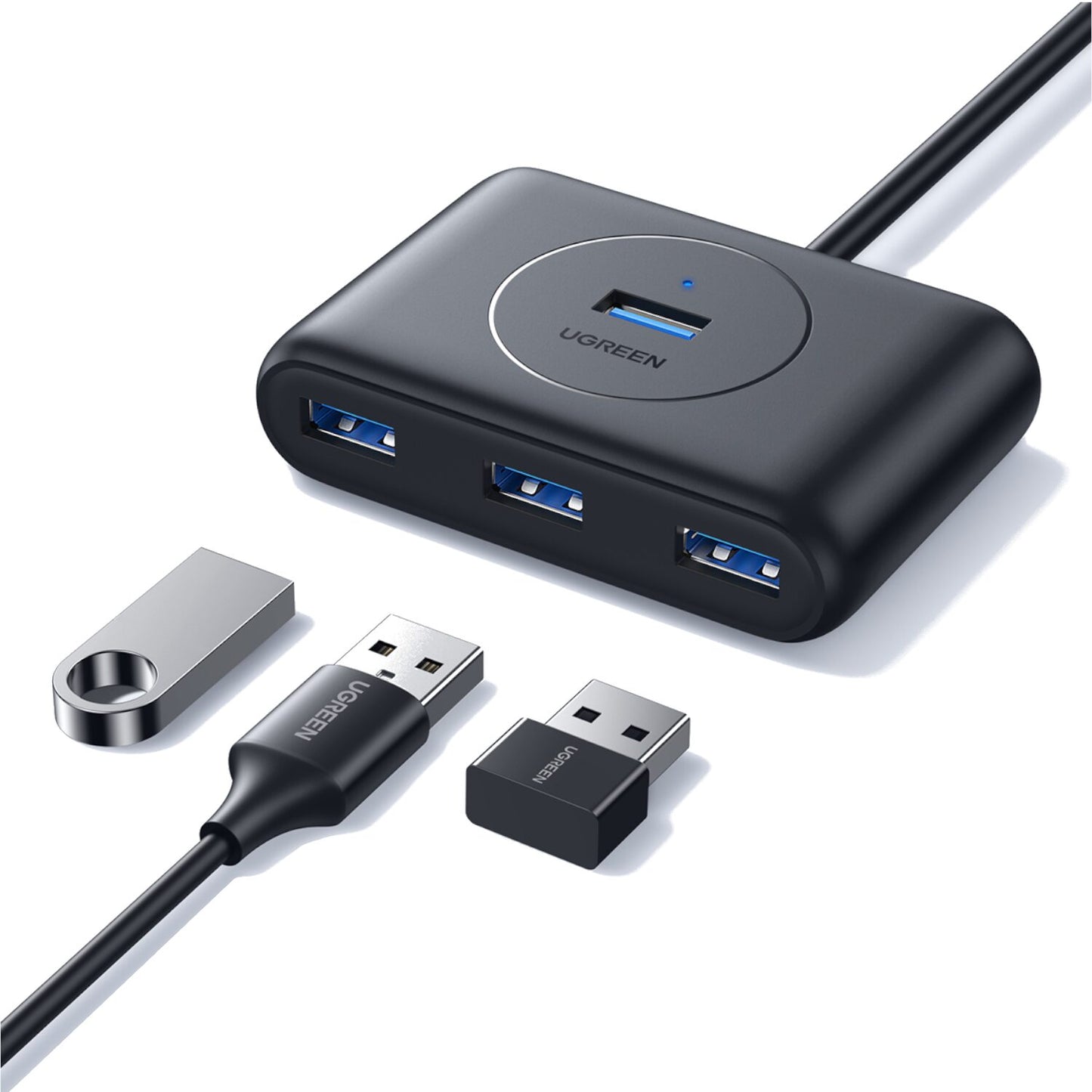 UGREEN 4-Port USB 3.0 Hub with Micro USB | 5Gbps Data Transfer - 1m-3
