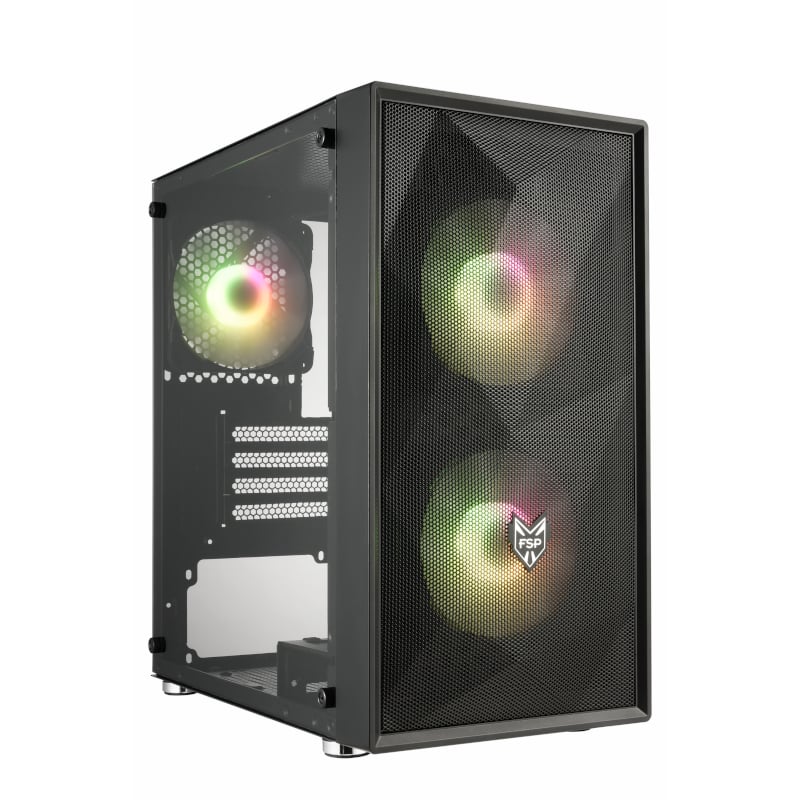 FSP CST130A Micro-ATX
Gaming Chassis - Black-6