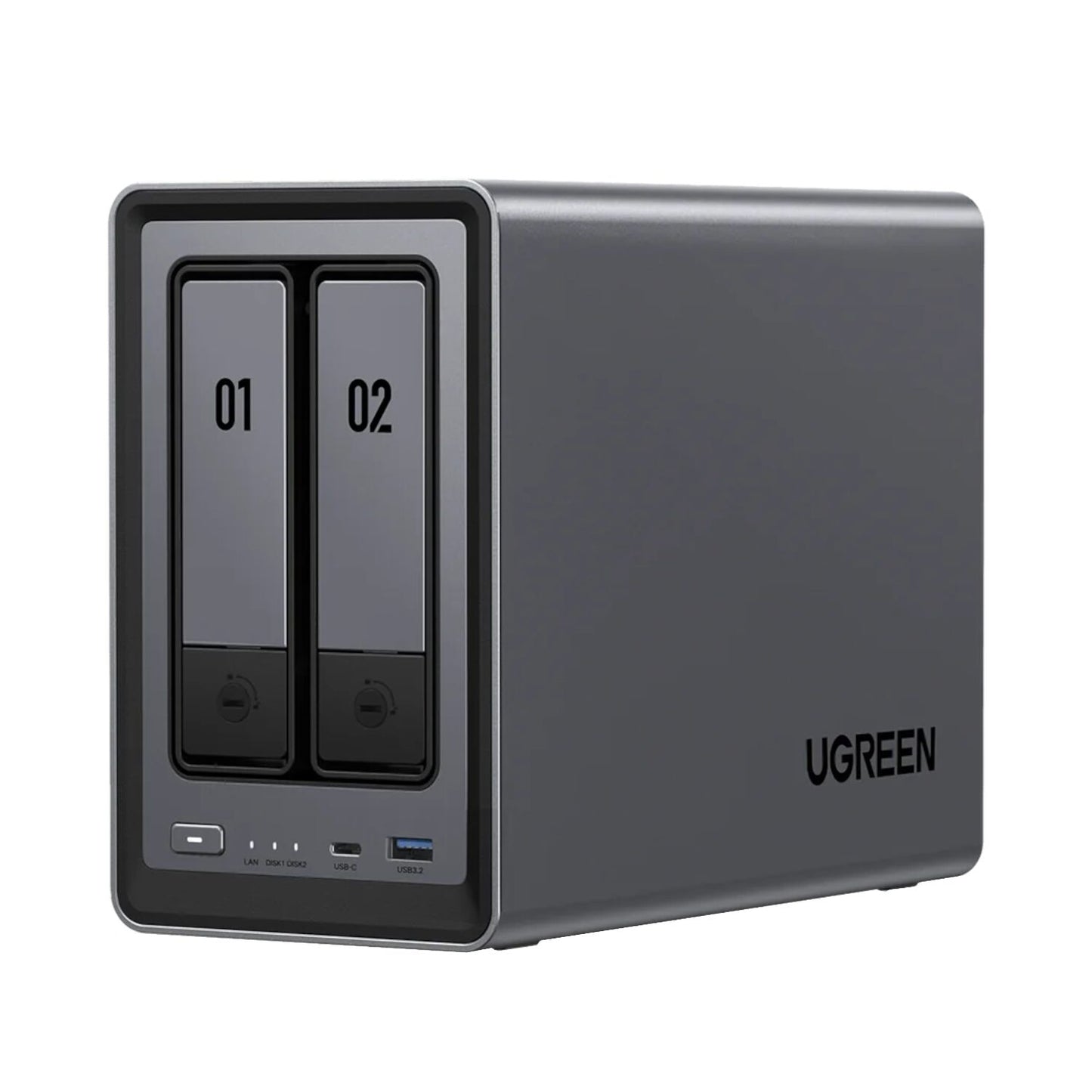 UGreen NASync DXP2800 2 Bay NAS with Seagate Ironwolf NAS 16TB SATA Hard Drive Bundle (2x 8TB)-1