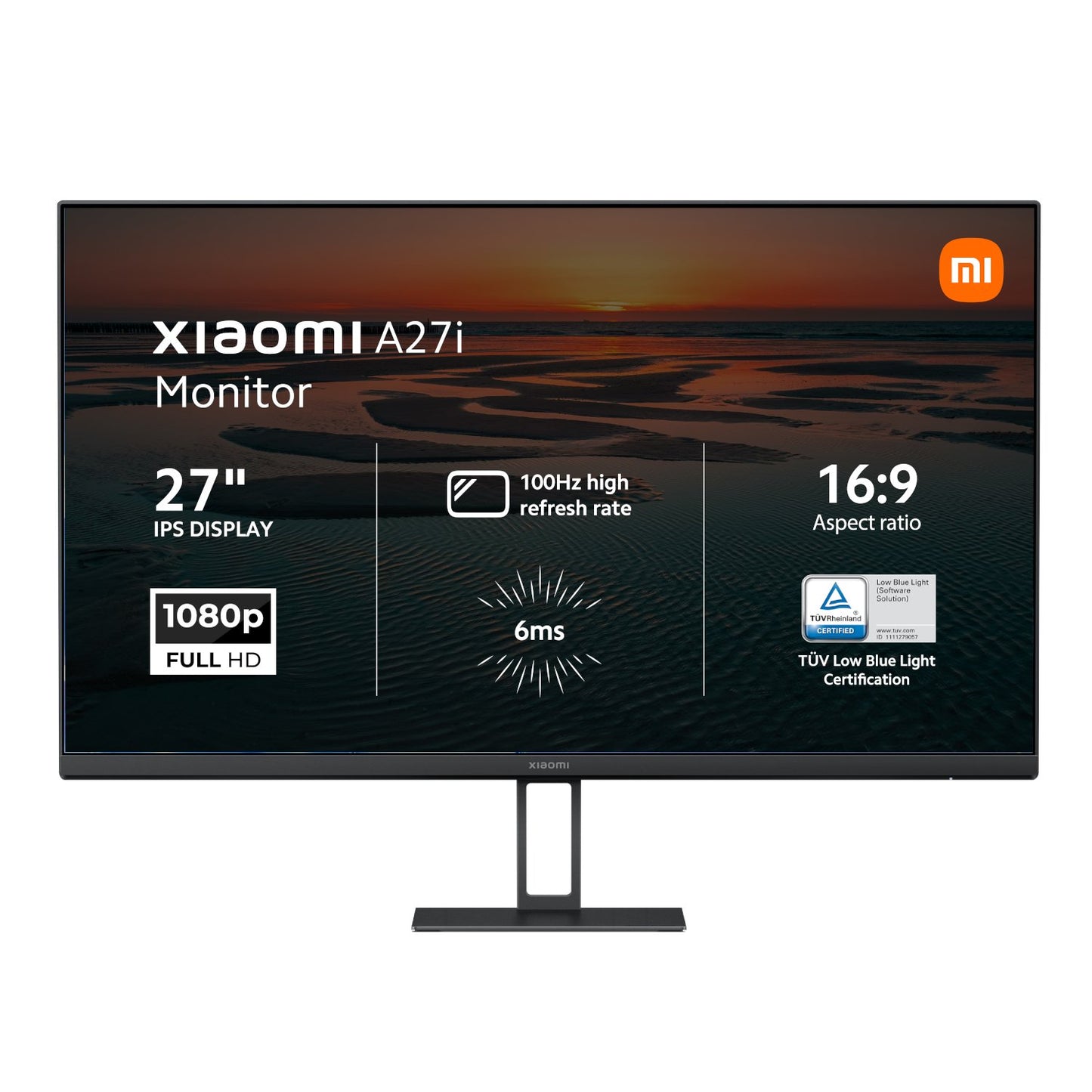 Xiaomi A27i 27" Full HD 1080p IPS Monitor (100Hz, 6ms, 16_9, HDMI/DP, Flicker-Free, and VESA Mount)-0