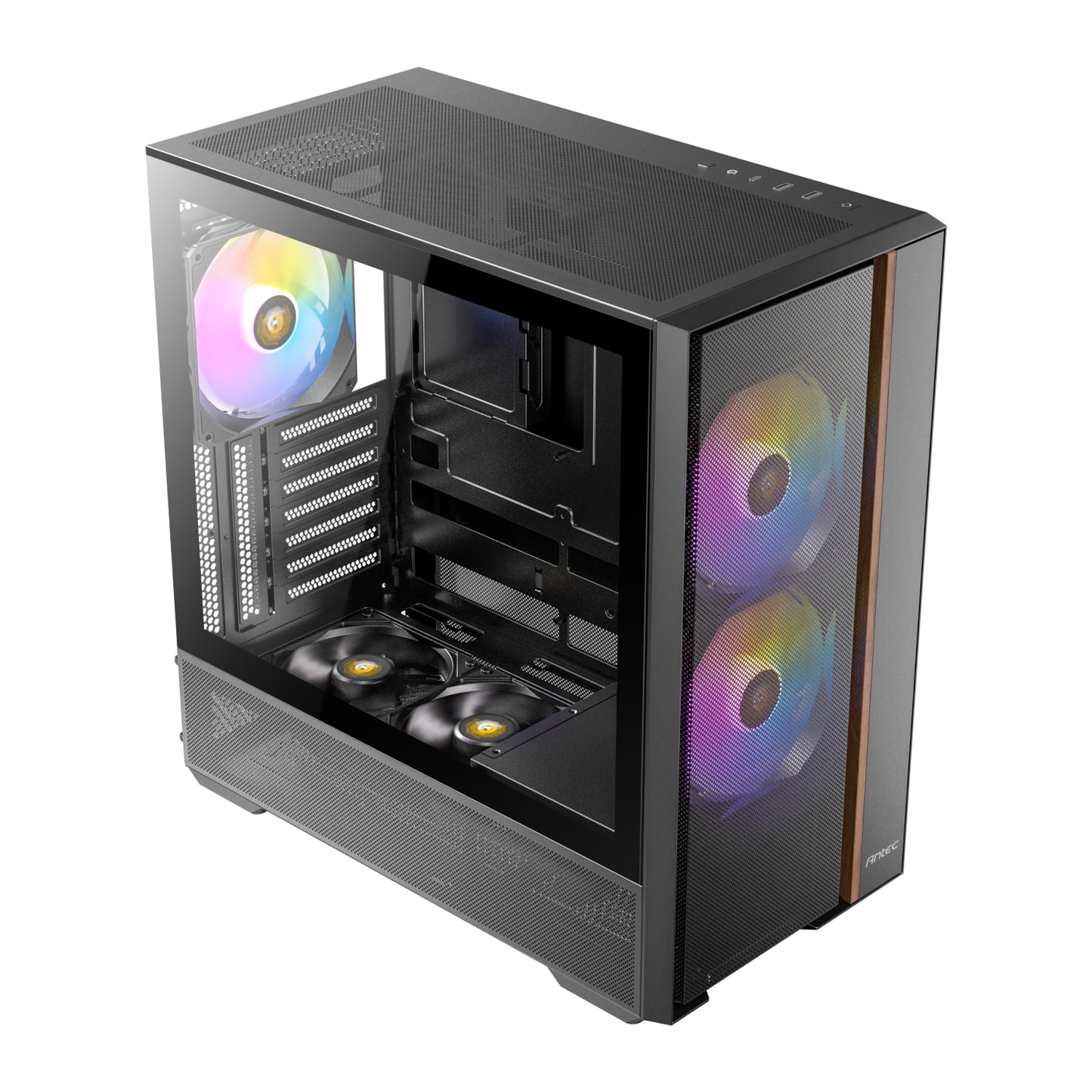 Antec FLUX Rear ARGB ATX Mid Tower Gaming Chassis - Black-3