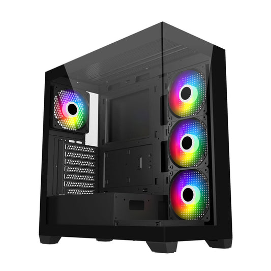 FSP M340 ARGB ATX Gaming Chassis - Black-0