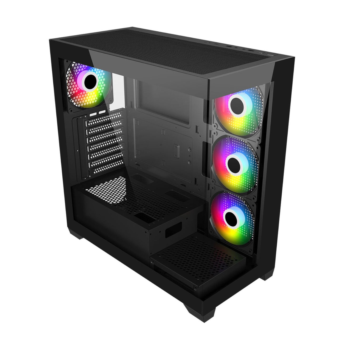FSP M340 ARGB ATX Gaming Chassis - Black-2