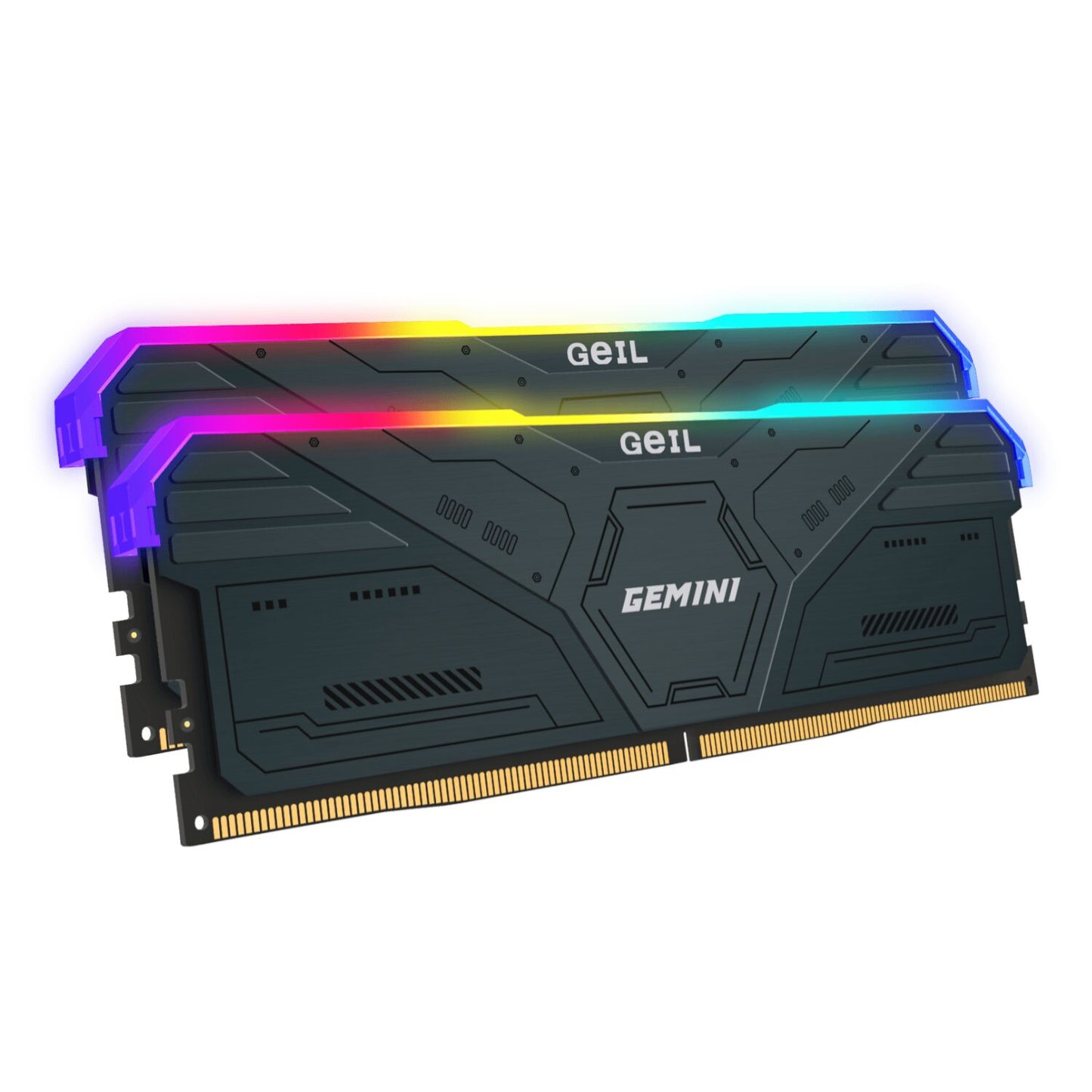 Geil Gemini RGB 32GB KIT(2X16GB) 6000MHz DDR5 Desktop Gaming Memory - Grey-1