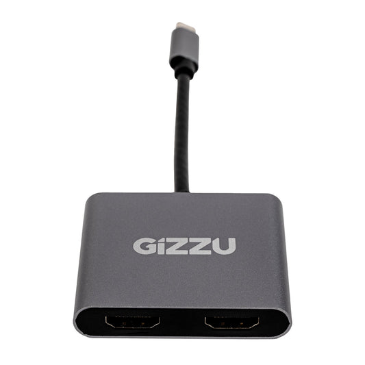 Gizzu 4-in-1 Type-C to Dual HDMI Hub-0