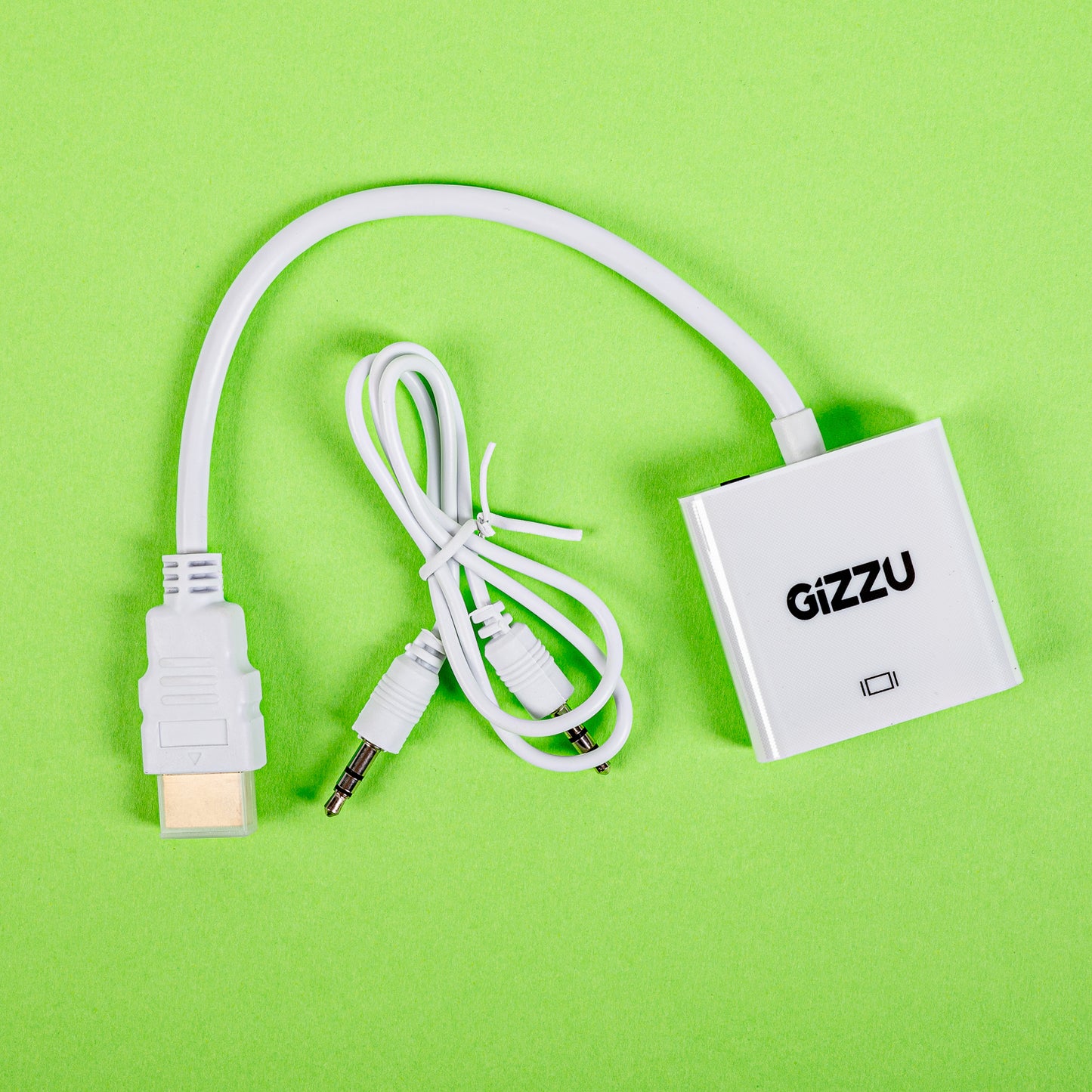 Gizzu 1080P HDMI to VGA Adapter with Audio-4