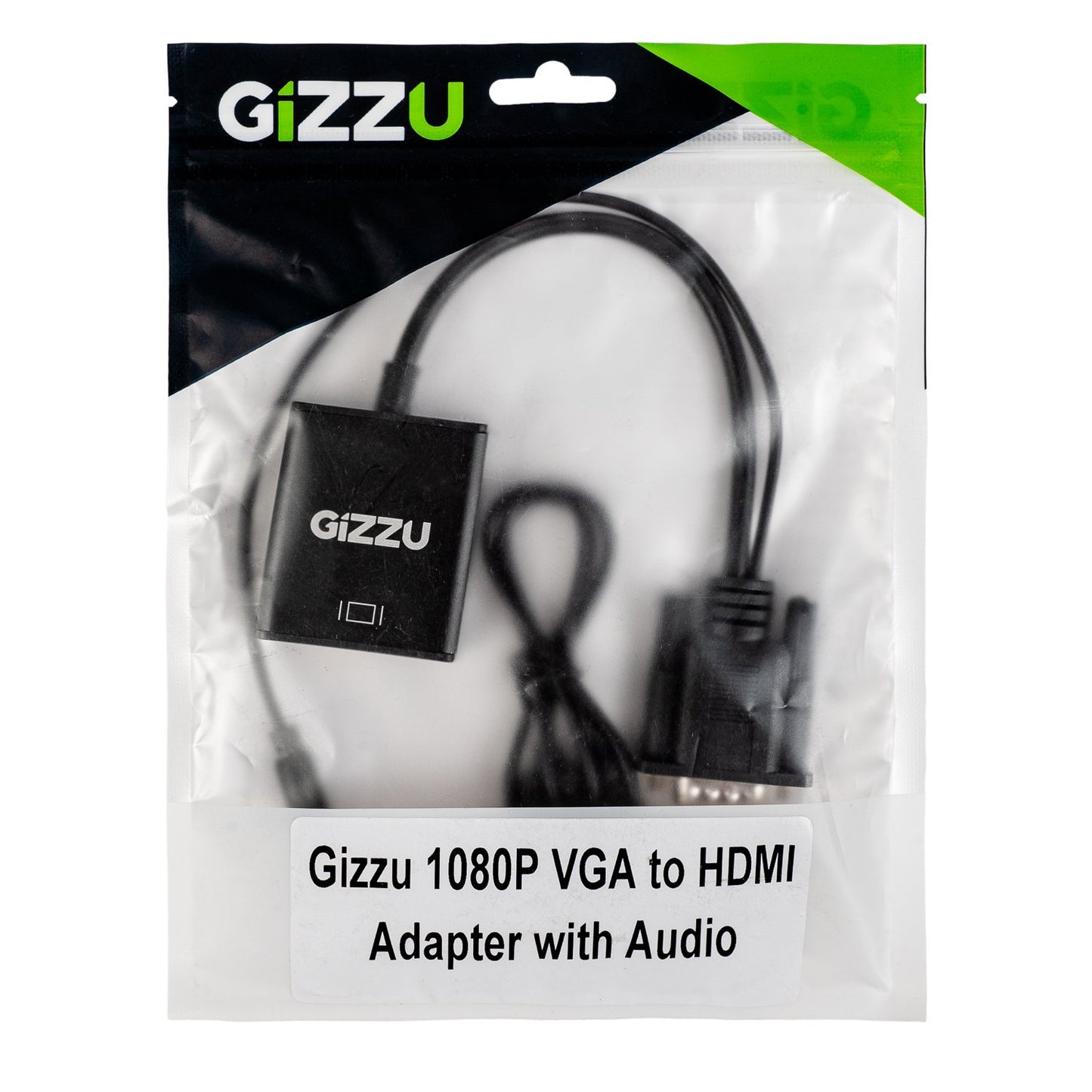 Gizzu 1080P VGA to HDMI Adapter with Audio-2