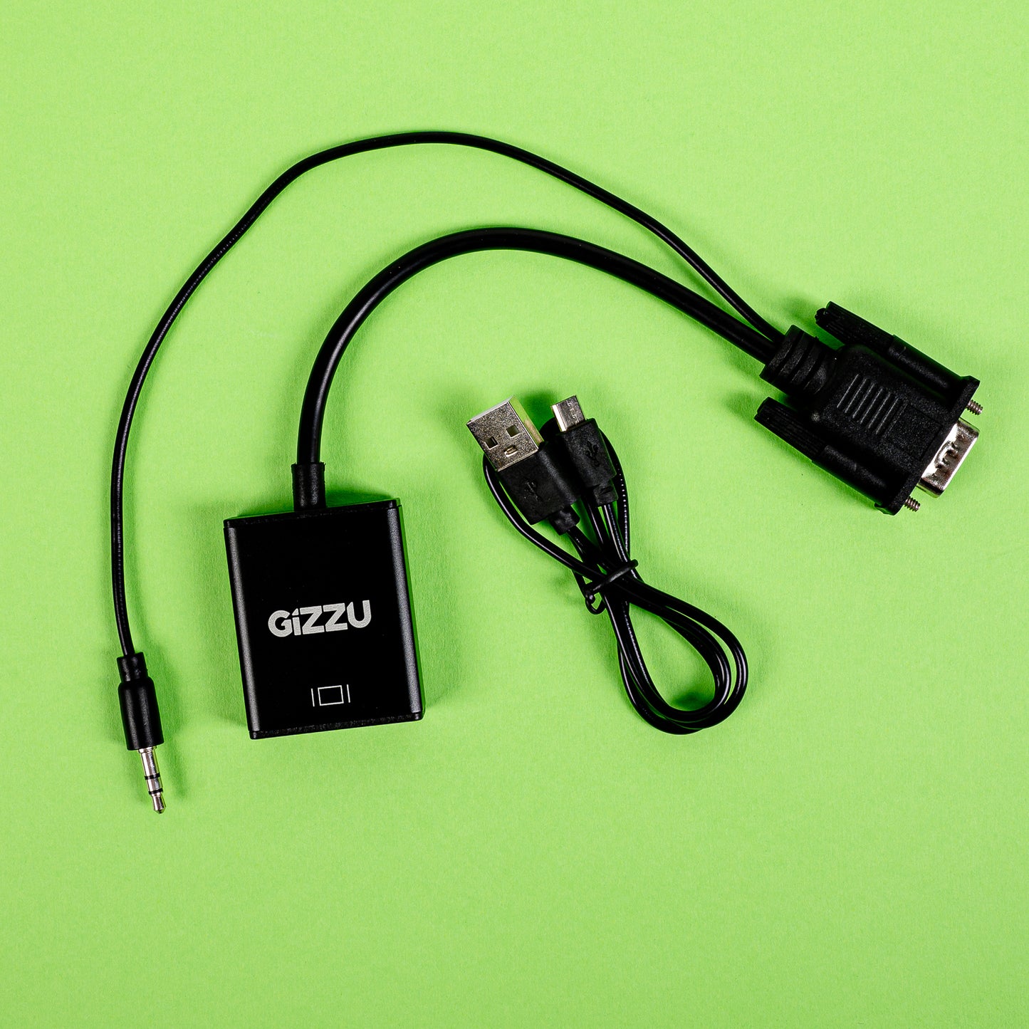 Gizzu 1080P VGA to HDMI Adapter with Audio-4