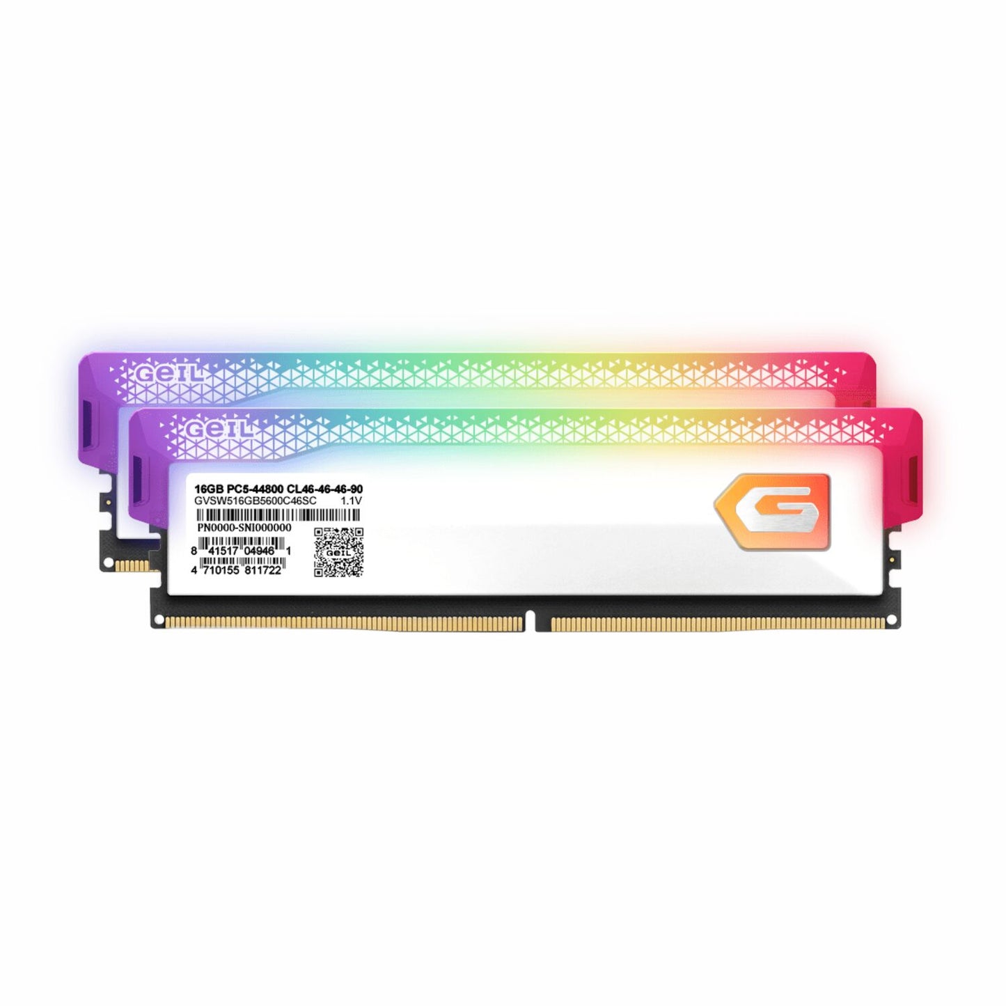 GeIL Orion 32GB Kit(2x16GB) 6000MHz RGB DDR5 RAM - White-2