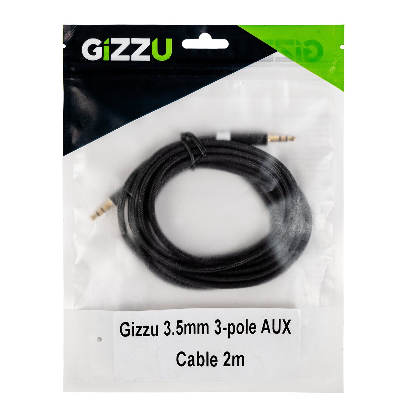 Gizzu 3.5mm AUX Cable 2m - Black-3