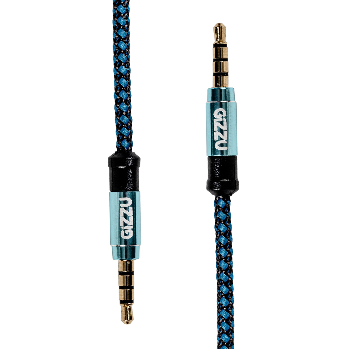 Gizzu 3.5mm AUX Cable 1.5m - Black/Blue-1