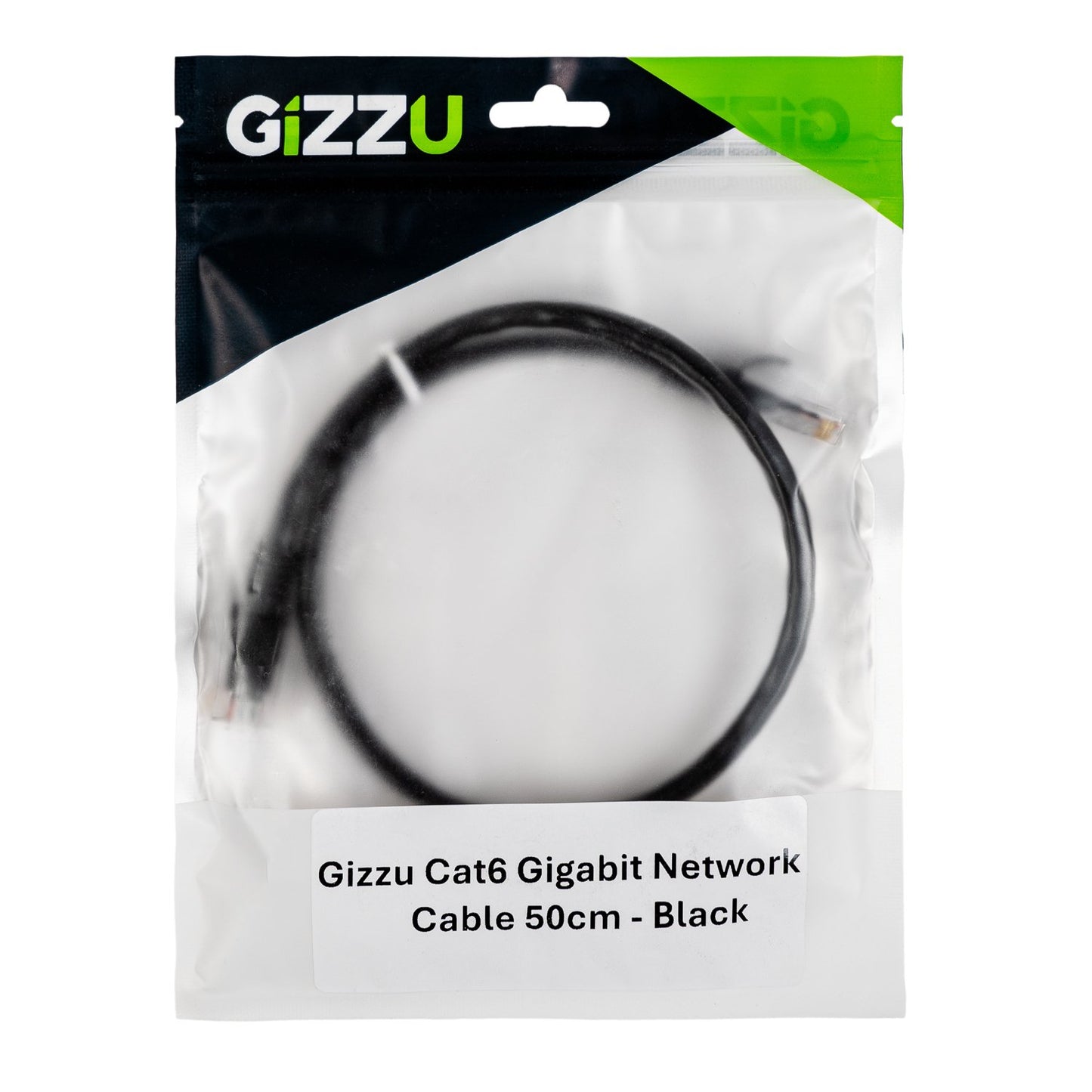 Gizzu Cat6 UTP Fly Lead Ethernet Network Cable 50cm – Black-3