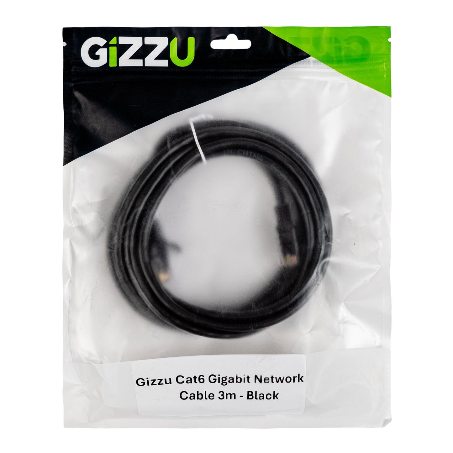 Gizzu Cat6 UTP Fly Lead Ethernet Network Cable 3m – Black-3