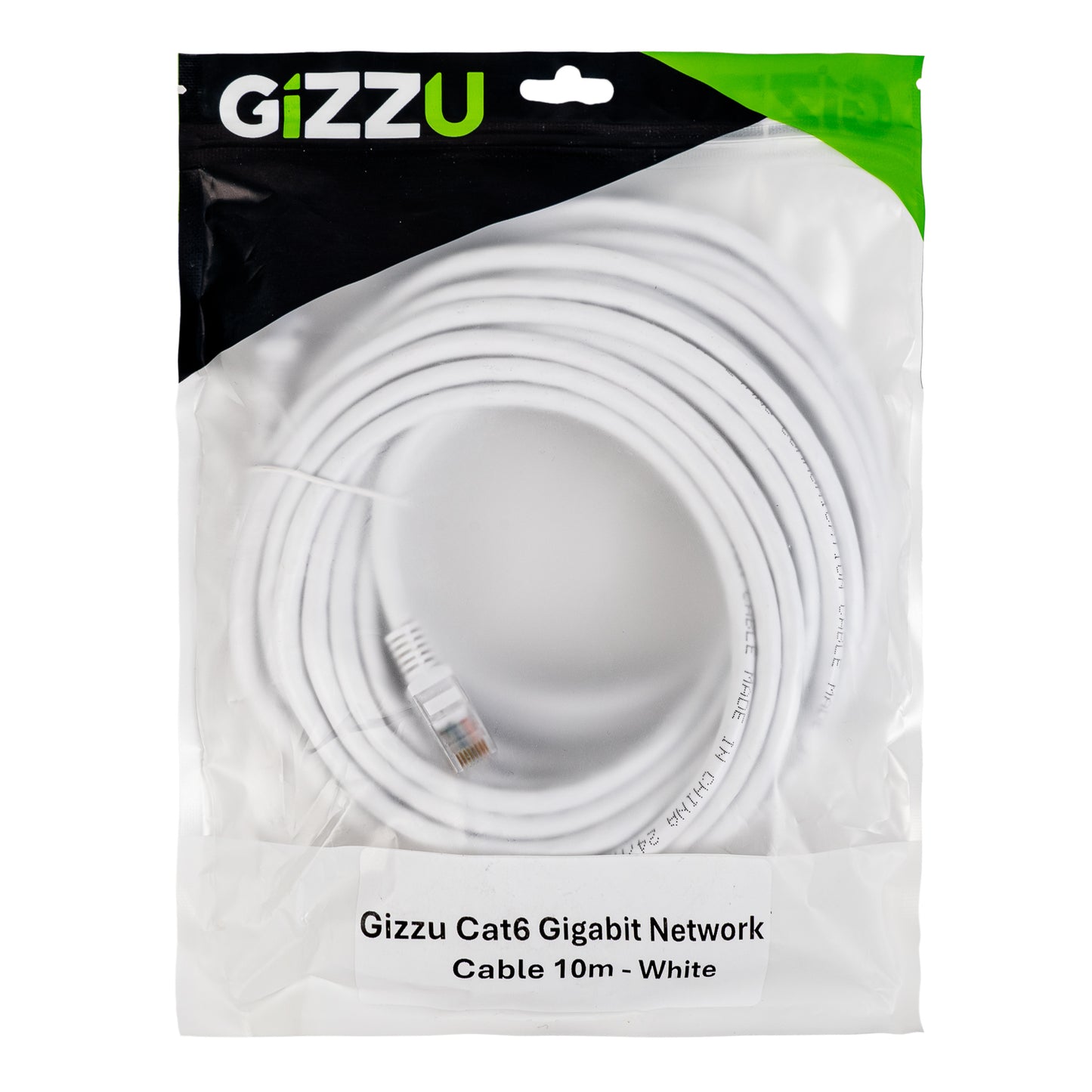 Gizzu Cat6 UTP Fly Lead Ethernet Network Cable 10m – White-3