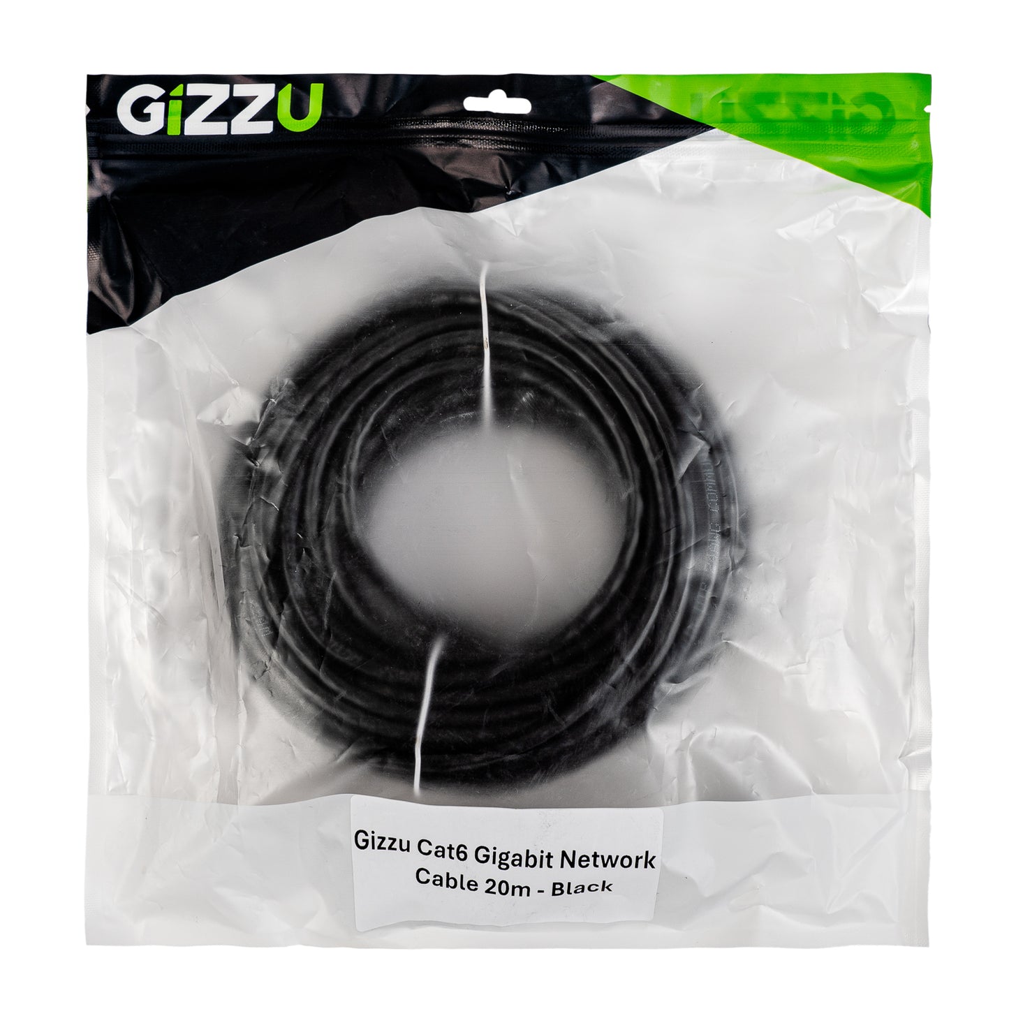Gizzu Cat6 UTP Fly Lead Ethernet Network Cable 20m – Black-3