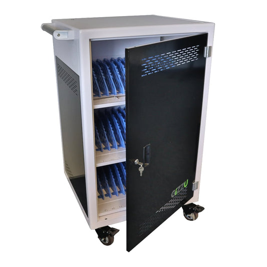 Gizzu 36 Bay Type-C Storage Charging Trolley for 15.6" Laptops-0
