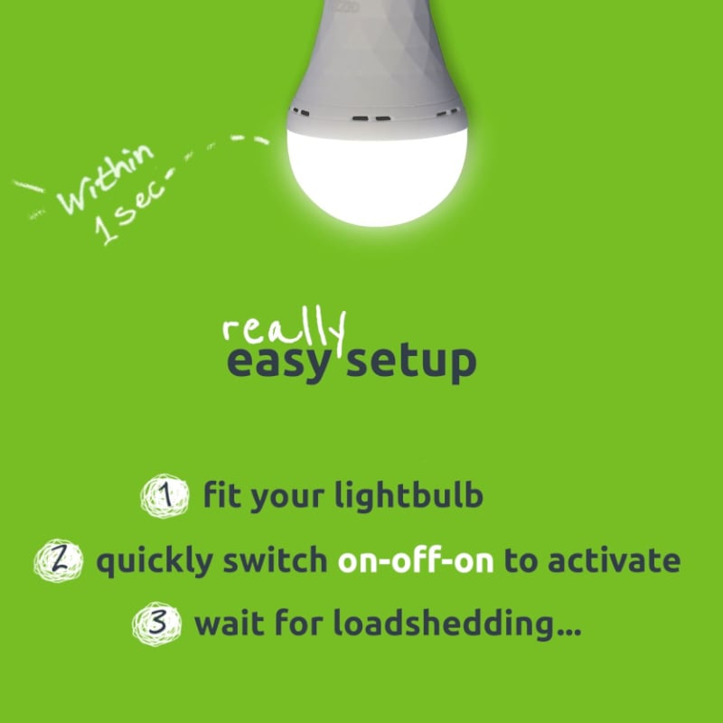 Gizzu Everglow Rechargeable Warm White Emergency Downlight Bulb-4