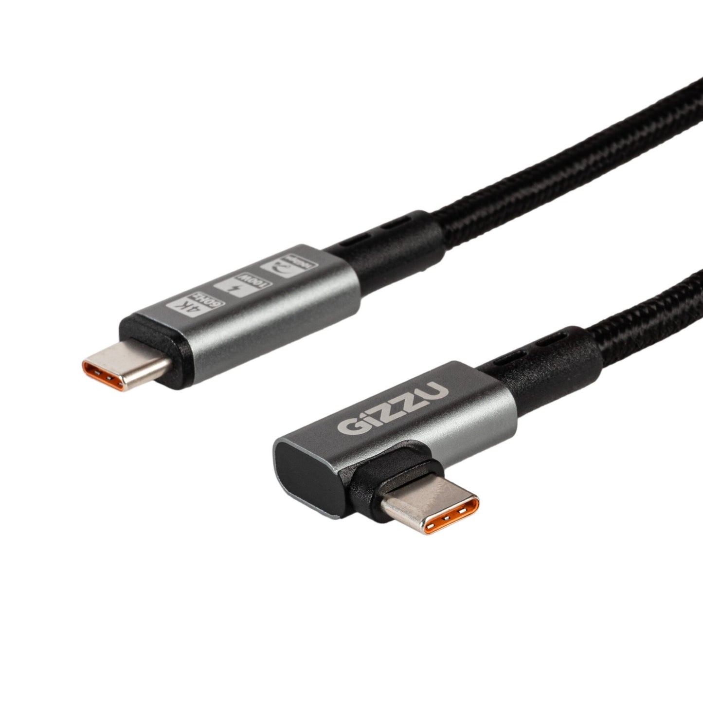 Gizzu 100W 10Gbps Type-C Angled 1m Cable-0