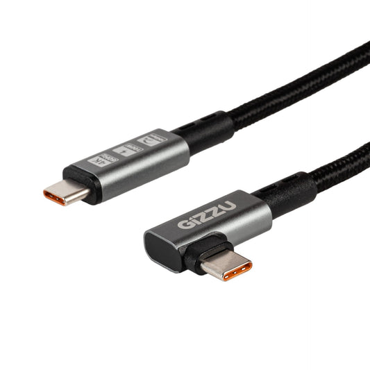 Gizzu 100W 10Gbps Type-C Angled 1m Cable-0