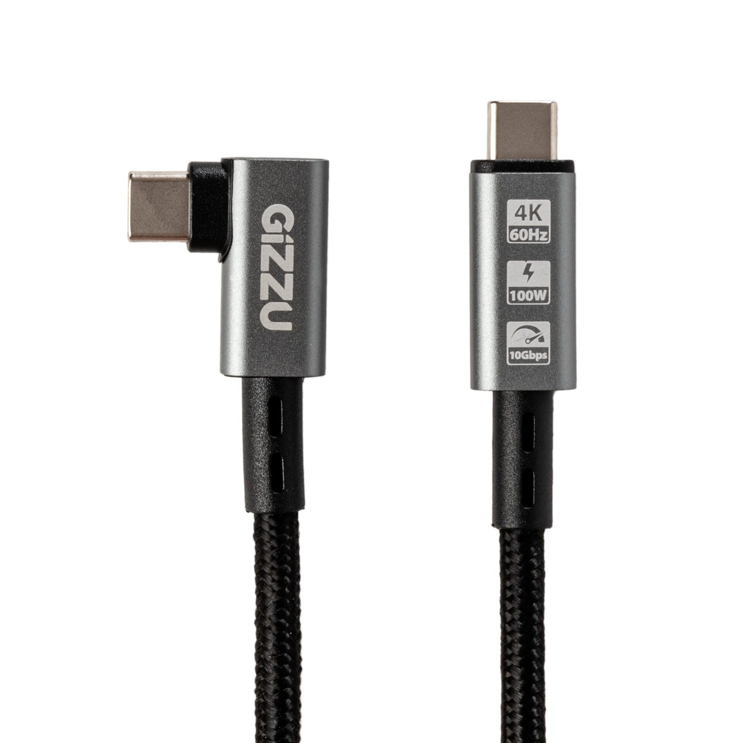 Gizzu 100W 10Gbps Type-C Angled 1m Cable-1