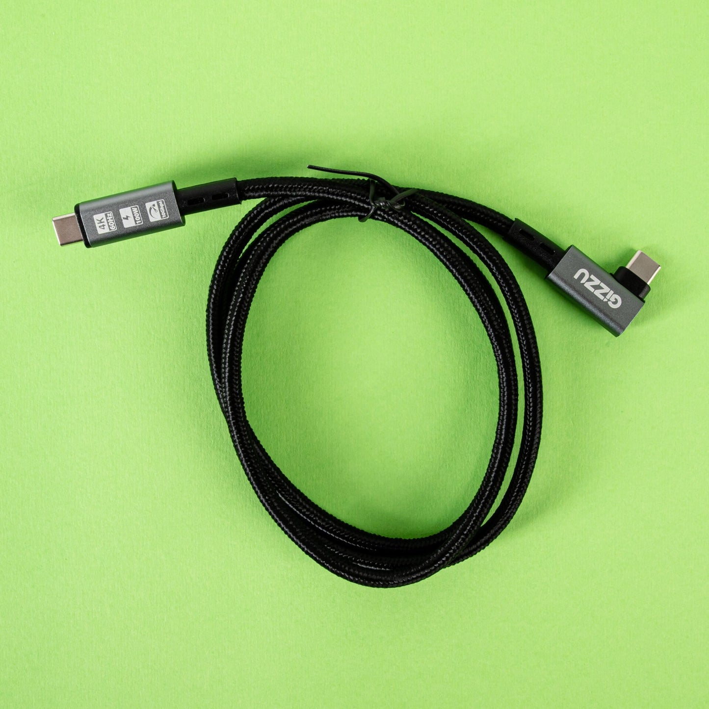 Gizzu 100W 10Gbps Type-C Angled 1m Cable-3