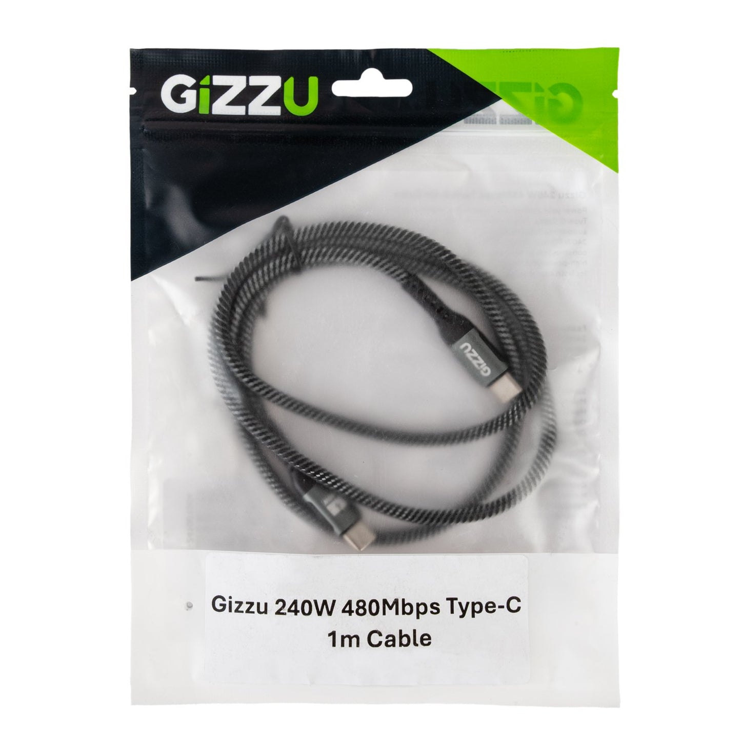 GIZZU 240W 480Mbps Type-C 2m Cable-3