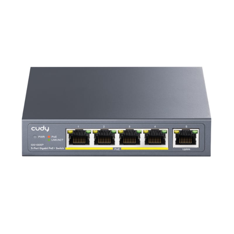 Cudy 5-Port Gigabit PoE+ Unmanaged Switch-0