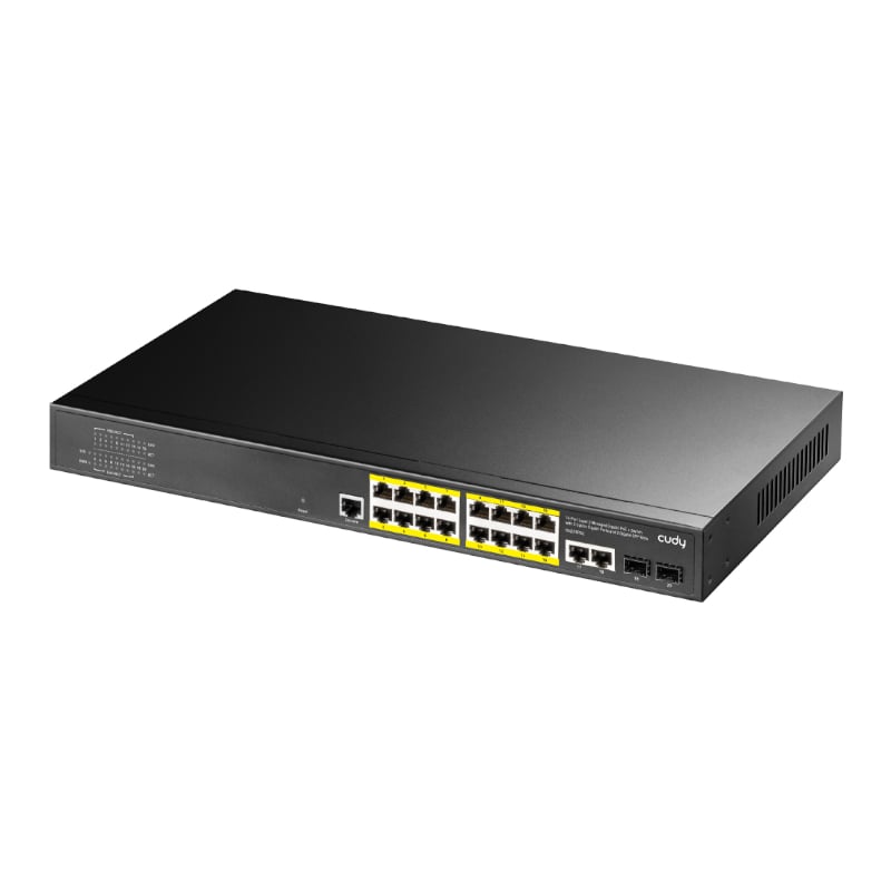 Cudy 16 Port Layer 2 Managed Gigabit PoE Switch-1