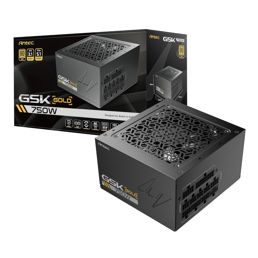 Antec GSK 750W PCIe 5.1 Gen5 80 PLUS Gold Fully Modular Power Supply-4