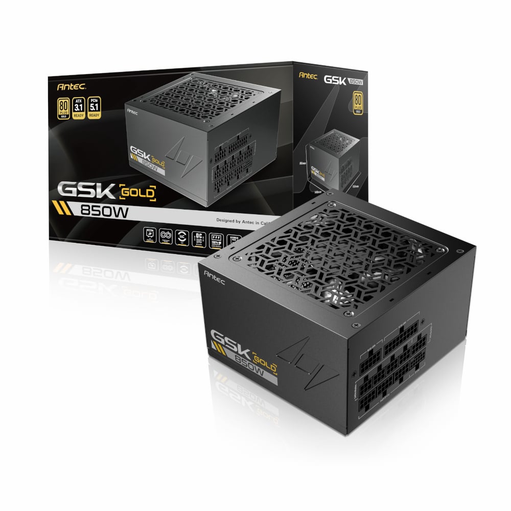 Antec GSK 850W PCIe 5.1 Gen5 80 PLUS Gold Fully Modular Power Supply-6