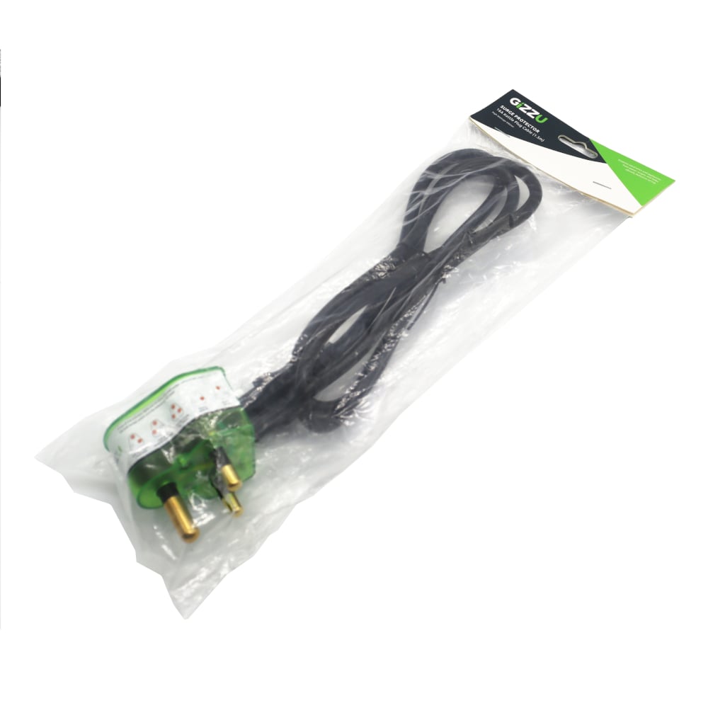 Gizzu Surge Protector 16A Kettle Plug Cable 1.5M-5