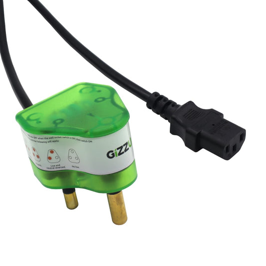 Gizzu Surge Protector 10A Kettle Plug Cable 1.5M-0