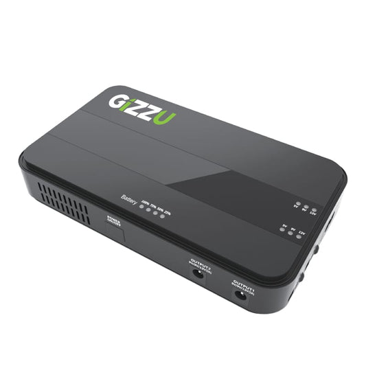 GIZZU 36W 32Wh 8800mAh Mini Dual DC UPS Lithium - Black-0