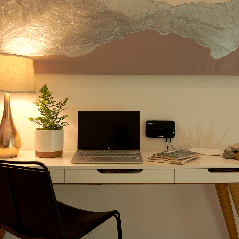 GIZZU 36W 32Wh 8800mAh Mini Dual DC UPS Lithium - Black-1