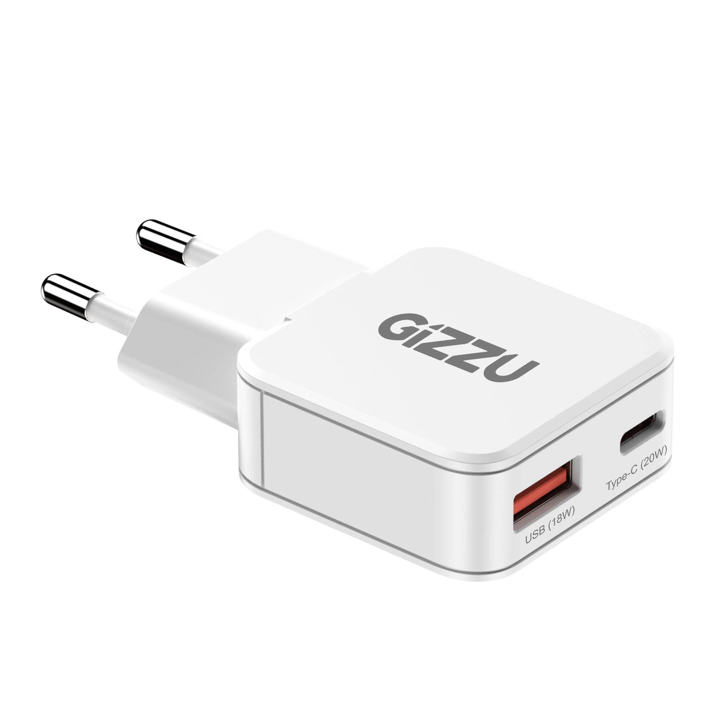 Gizzu 2-Port 20W GaN Wall Charger-2