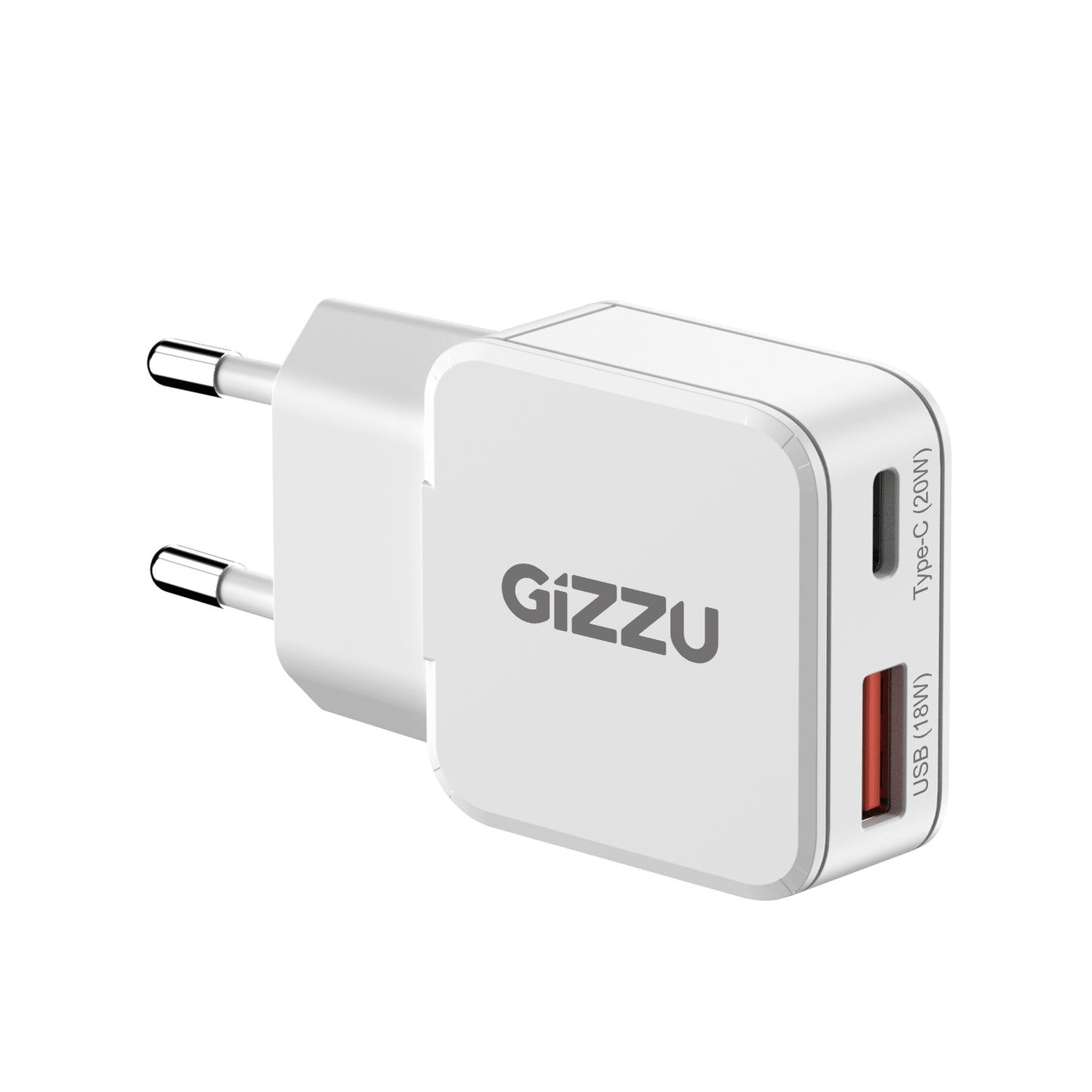 Gizzu 2-Port 20W GaN Wall Charger-3