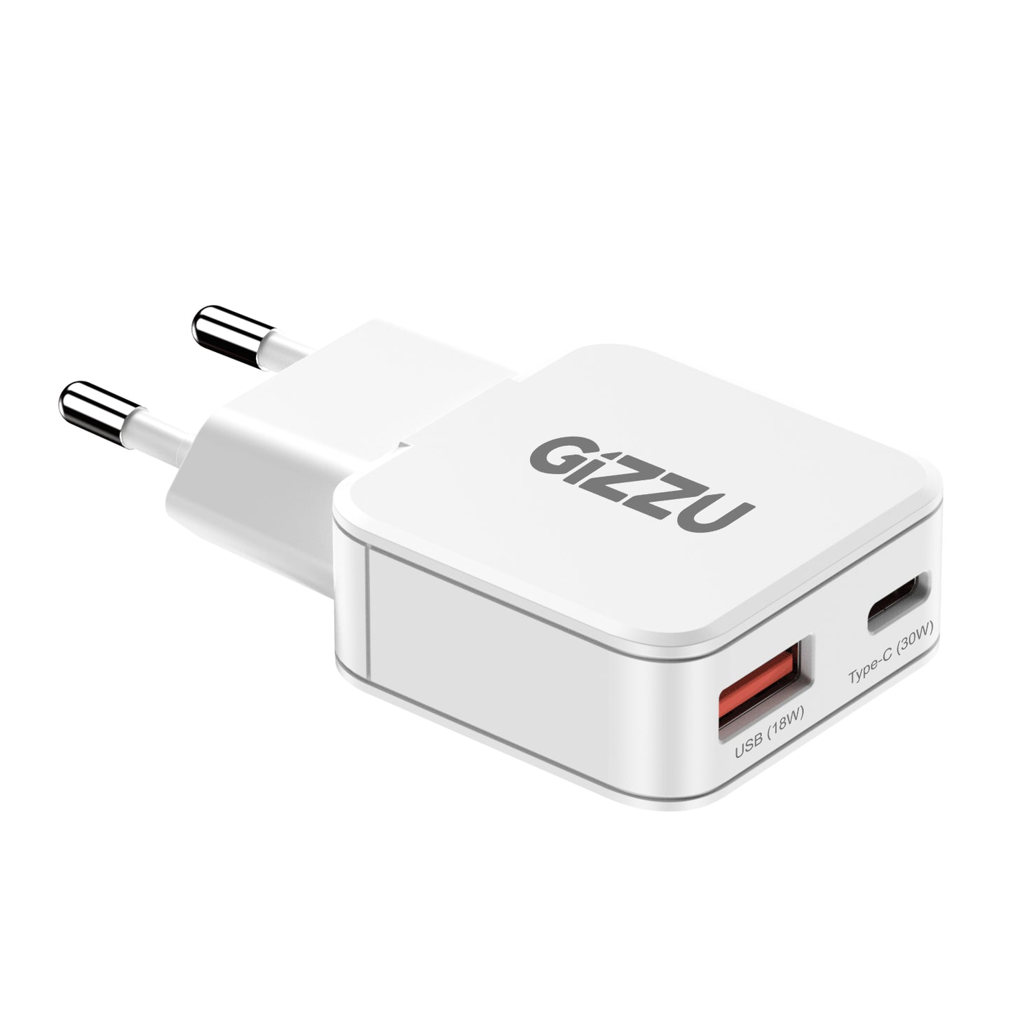 Gizzu 2-Port 30W GaN Wall Charger-2