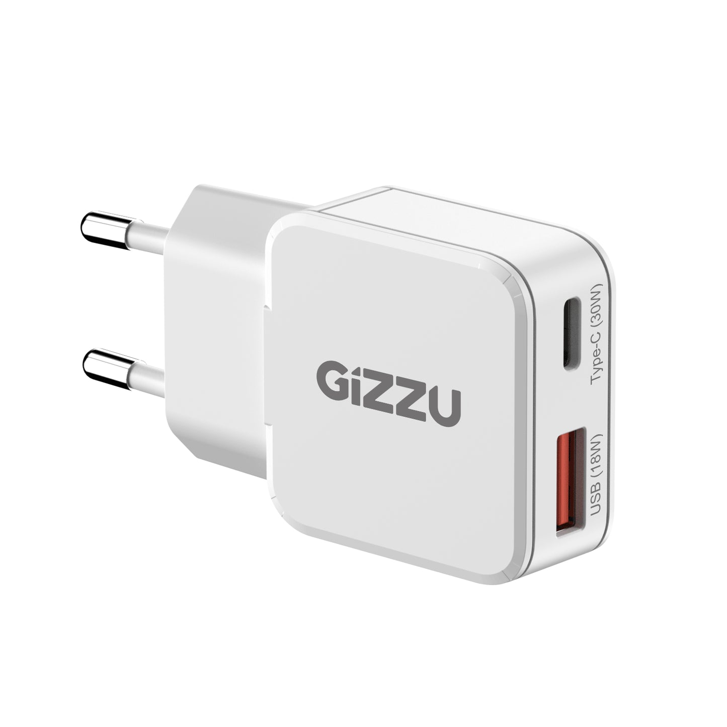Gizzu 2-Port 30W GaN Wall Charger-3