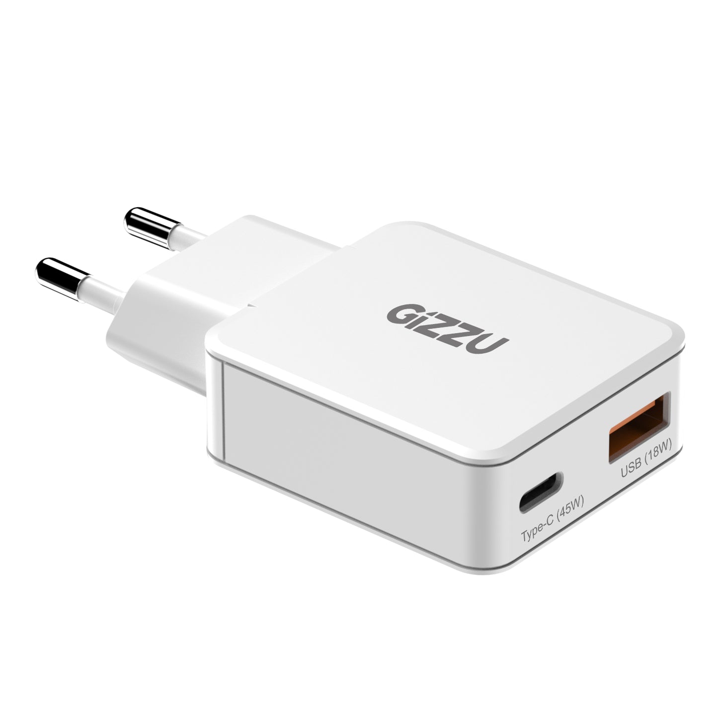 Gizzu 2-Port 45W GaN Wall Charger-2