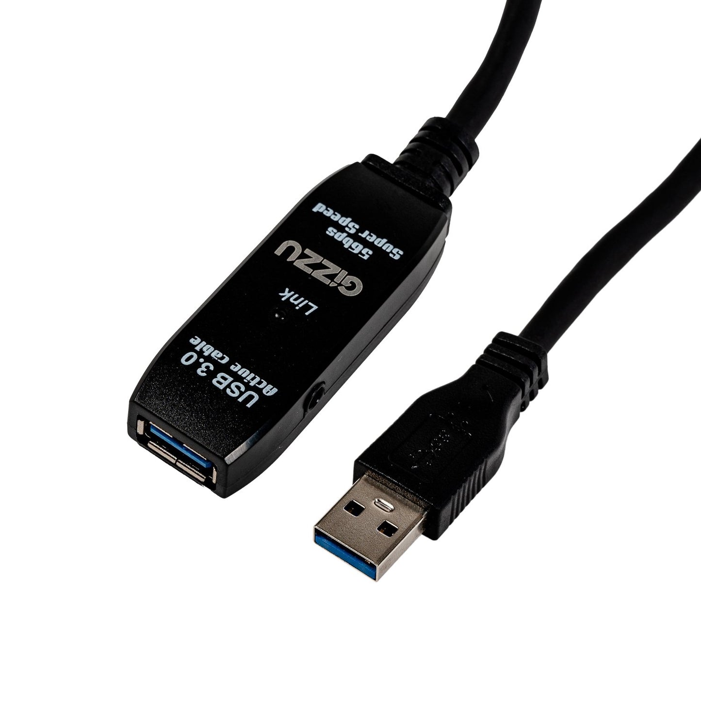 Gizzu USB 3.0 Active Extension Cable 5m - Black-0