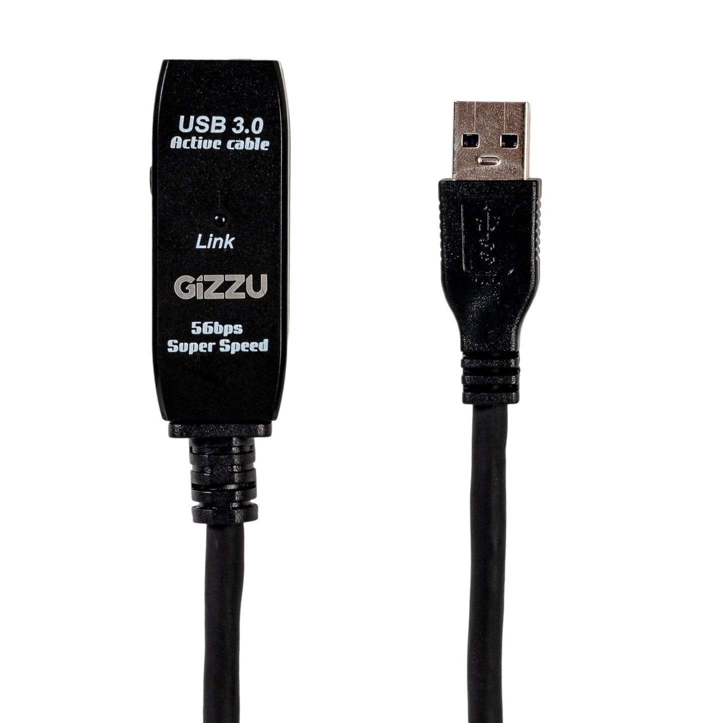 Gizzu USB 3.0 Active Extension Cable 5m - Black-1