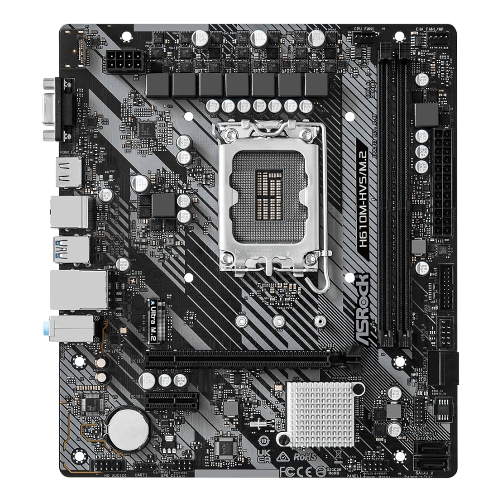 ASRock H610M-HVS/M.2 R2.0 Intel LGA 1700 m-ATX Motherboard-1
