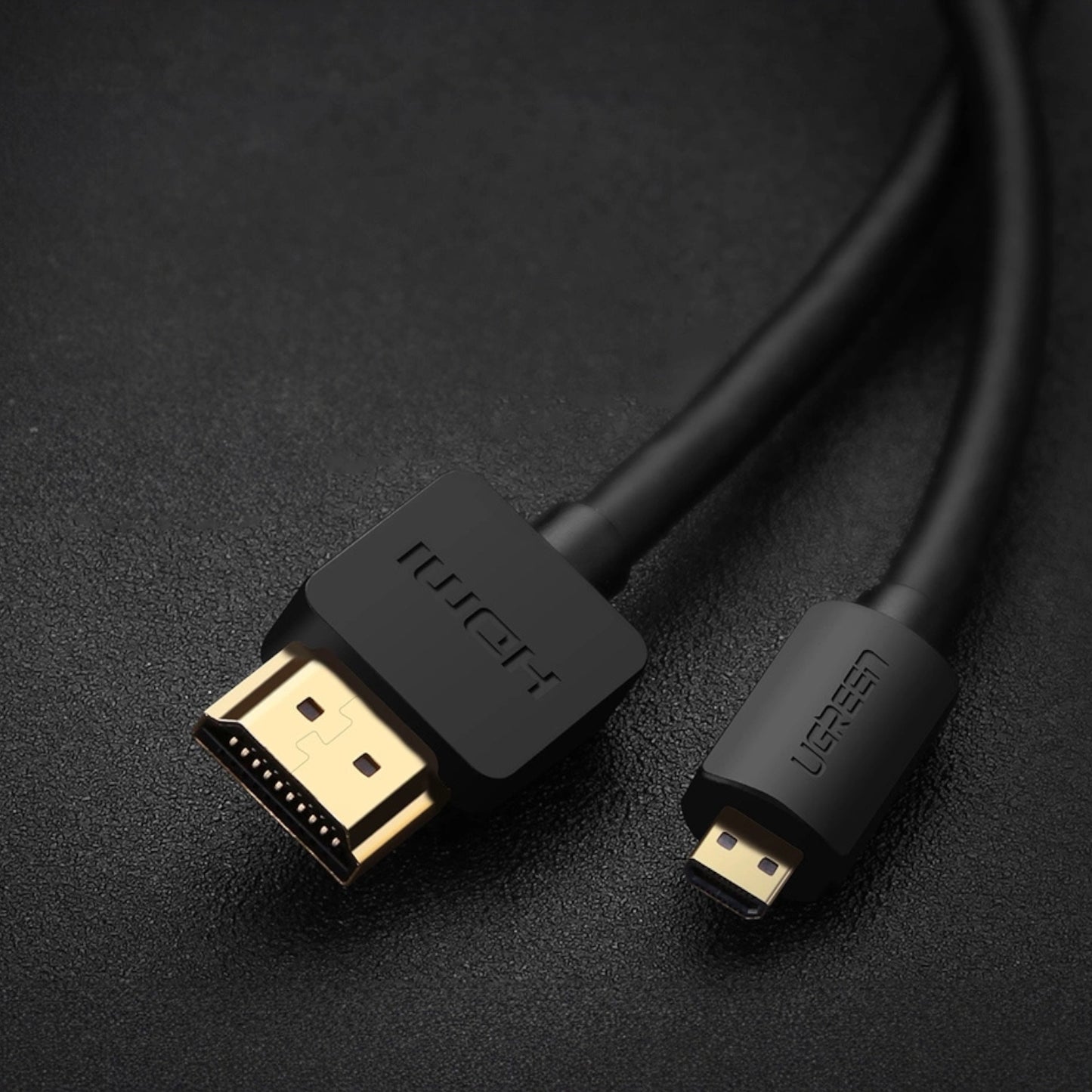 UGREEN HD127 Micro HDMI to HDMI 2.0 Cable 1.5M - Black-1