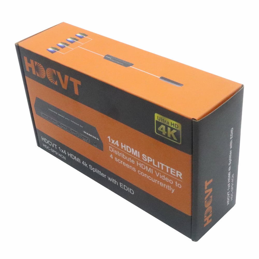 HDCVT 1x4 HDMI 1.4 Splitter 4K with EDID Management-6