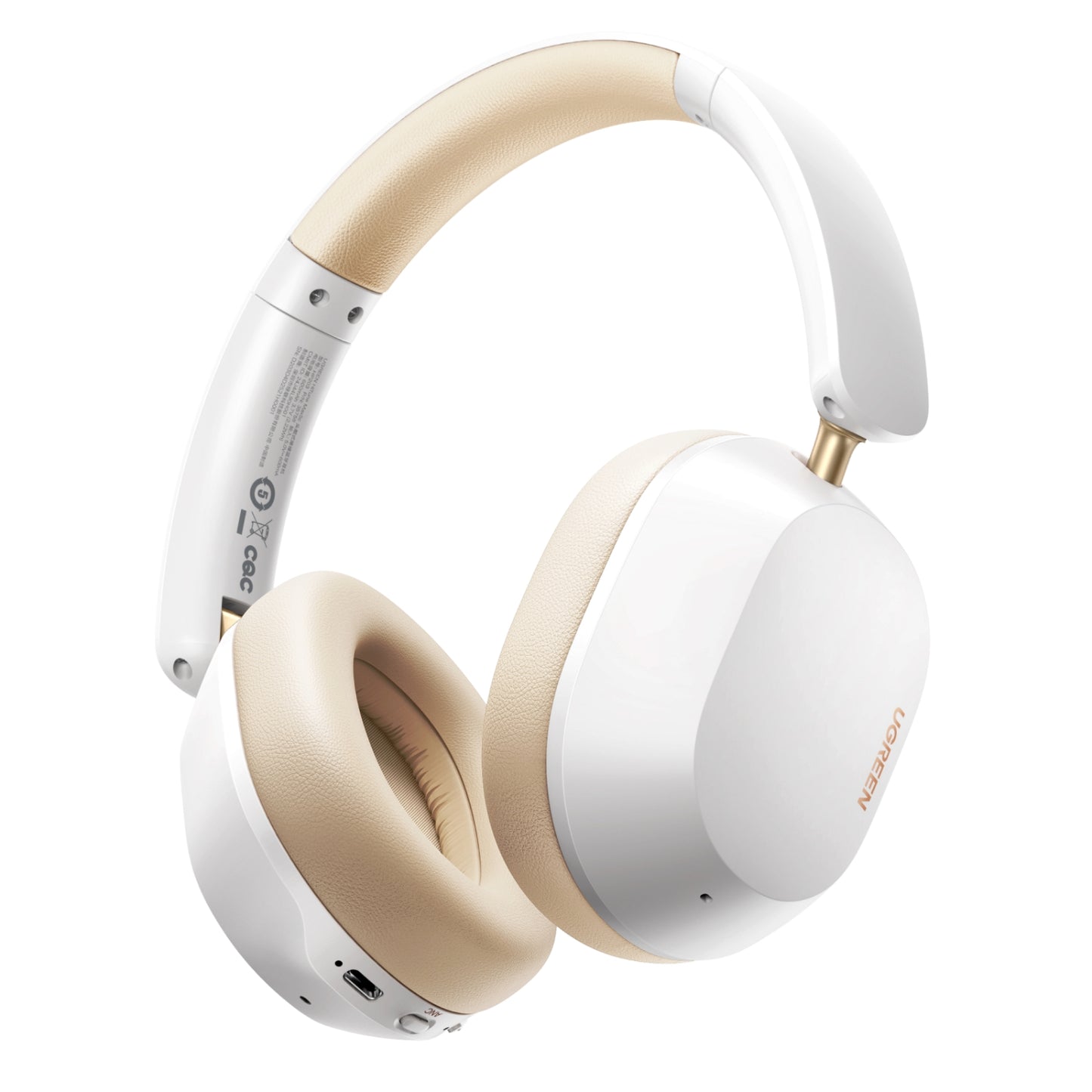 UGREEN HiTune Max 5C Hybrid ANC Headphones–White-0